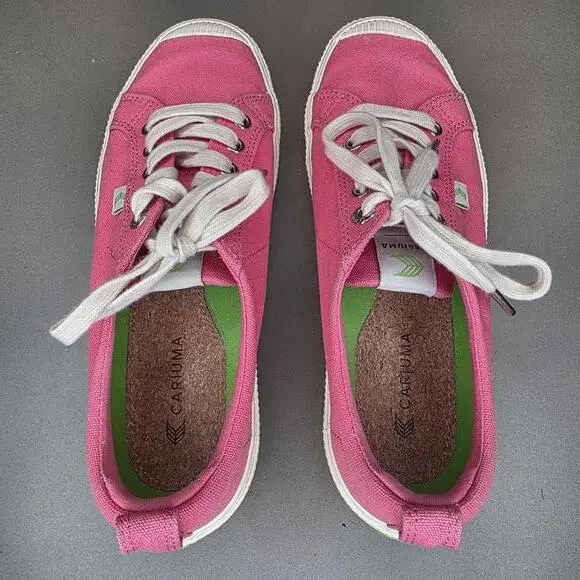 Cariuma Oca low canvas pink sneaker women's 9 - Picture 3 of 8